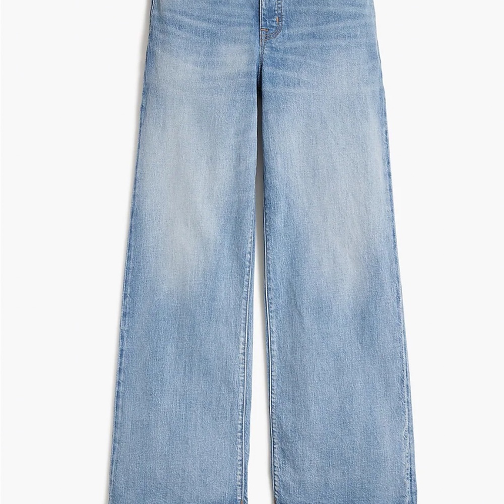 J Crew Wide Leg Crop Blue Women's Jeans - Picture 3 of 3